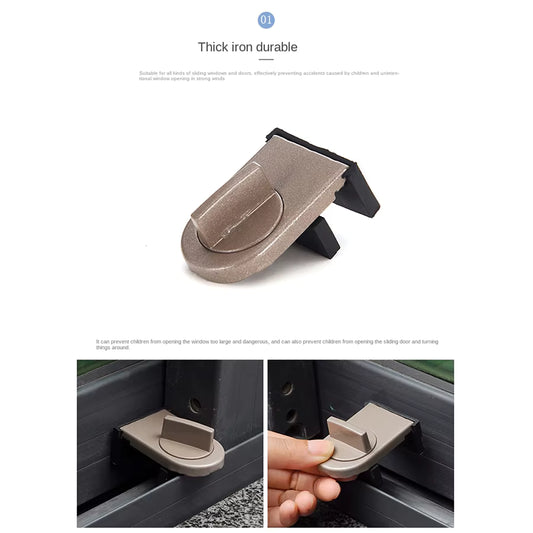 No-Drill Sliding window child safety Lock