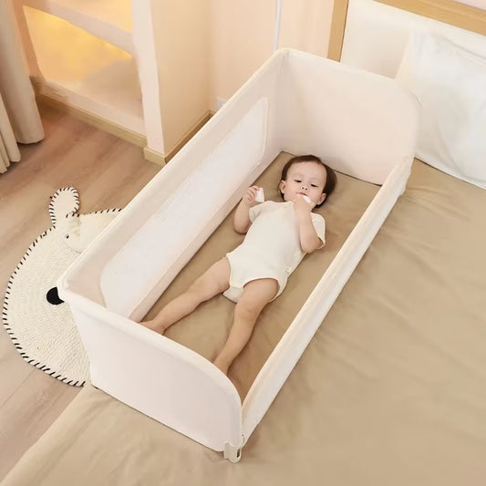 Baby Bed Fence Multi-Functional Non-Installation Crib in the Bed Anti-Fall Anti-Pressure Single-Sided Baby Fence