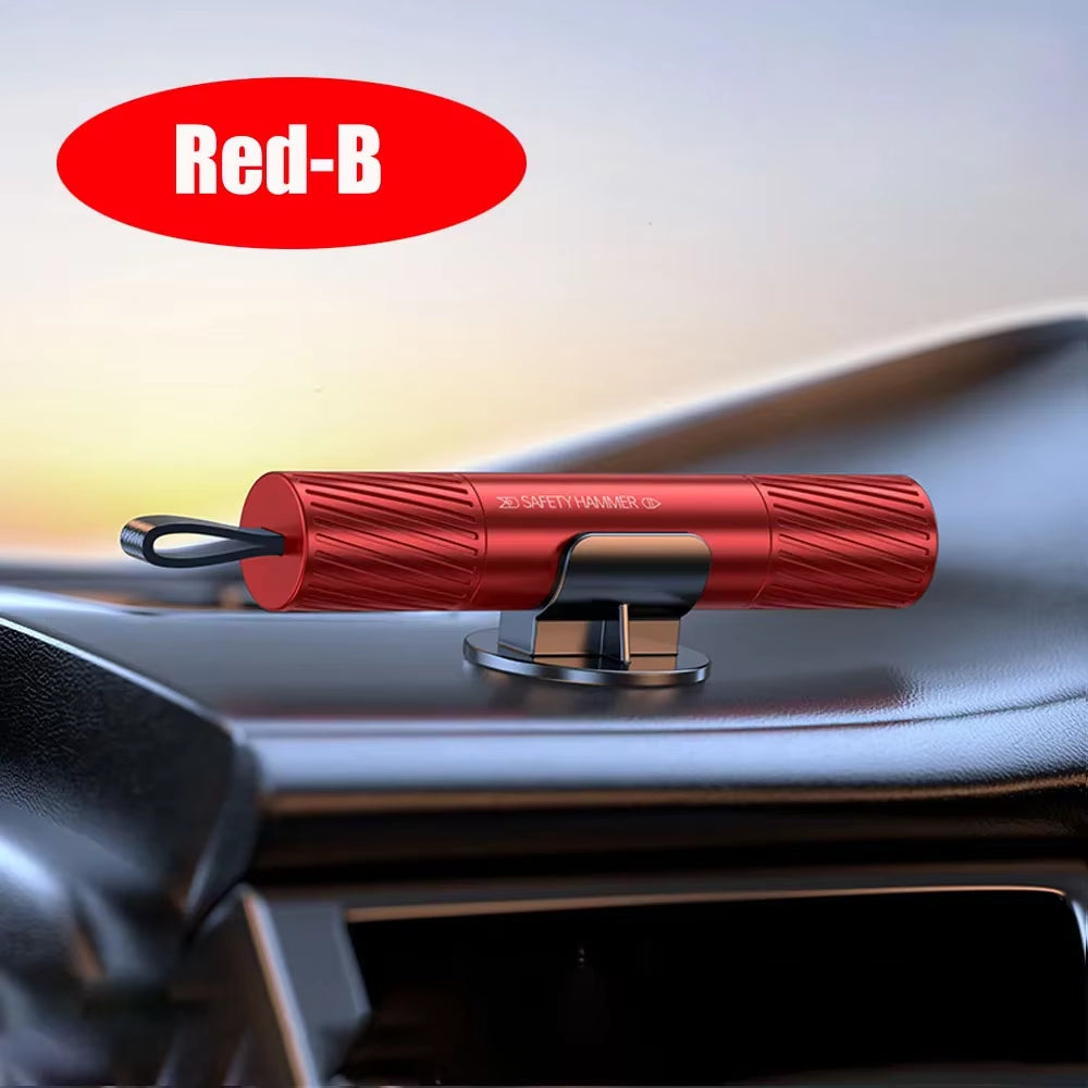 2 in 1 Car Safety Hammer Mini Vehicle Interior Accessory with Seat Belt Cut Tool Glass Window Breaker Car Emergency Tool Kit