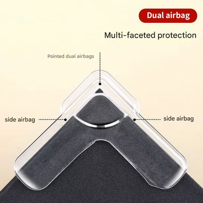 4Pcs Window Corner Protector Children Anti-Collision Airbag Self-Adhesive Edging Table Corner Protection Soft Silicone