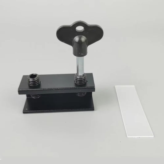 1Pc Window Locks for Vertical and Horizontal Windows, Adjustable Aluminum Window Stoppers, No-Drill Install