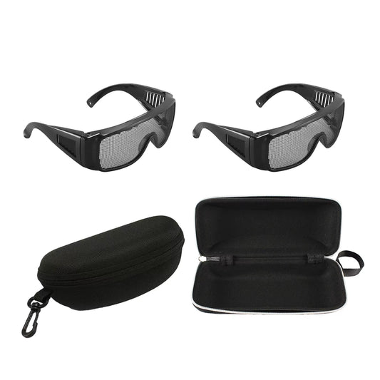 Steel Wire Mesh Safety Goggles Impact Resistant Practical Protective Goggles for Outdoor Gardening Wood Sawing Grass Cutting