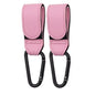 2Pcs Leather Cart Hooks Baby Stroller Hook PU Adjustable Pram Hook Organizer Diaper Bag Hanger Children Travel Accessories