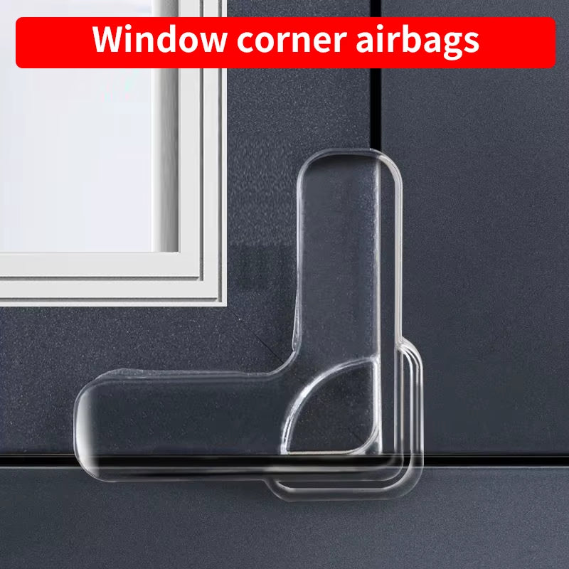 4Pcs Window Corner Protector Children Anti-Collision Airbag Self-Adhesive Edging Table Corner Protection Soft Silicone