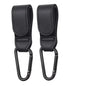2Pcs Leather Cart Hooks Baby Stroller Hook PU Adjustable Pram Hook Organizer Diaper Bag Hanger Children Travel Accessories