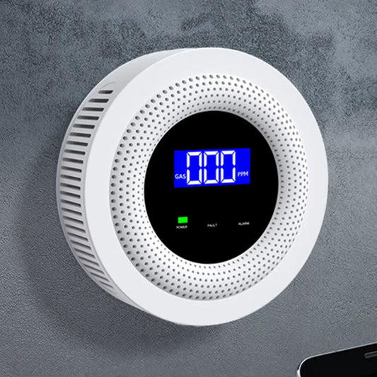 Tuya Gas Leak Sensor Sound Alarm Propane Detector Digital Display Natural Gas Sniffer Multifunctional for LPG Gas Biogas Methane