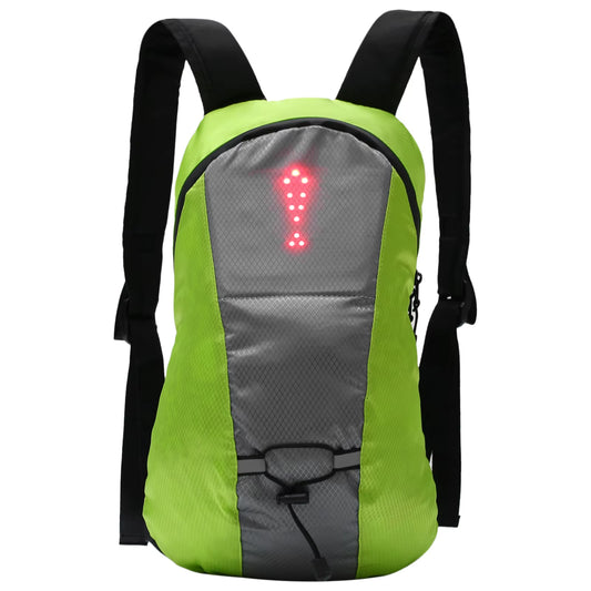 Wireless LED Signal Light Bike Backpack Direction Indicator USB LED Turn Signal Bicycle Backpack Attached Light Bicycle Bag
