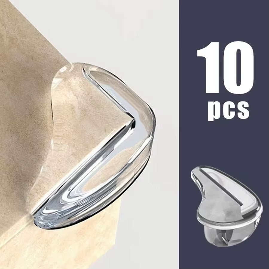 4/10Pcs Children anti Collision Corner Edge Protection Guards Baby Safety Corner Silicone Protector Table Soft Transparent