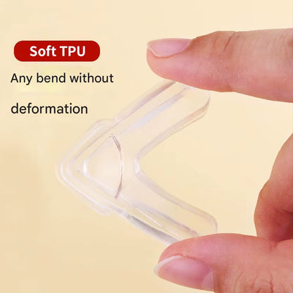 4Pcs Window Corner Protector Children Anti-Collision Airbag Self-Adhesive Edging Table Corner Protection Soft Silicone